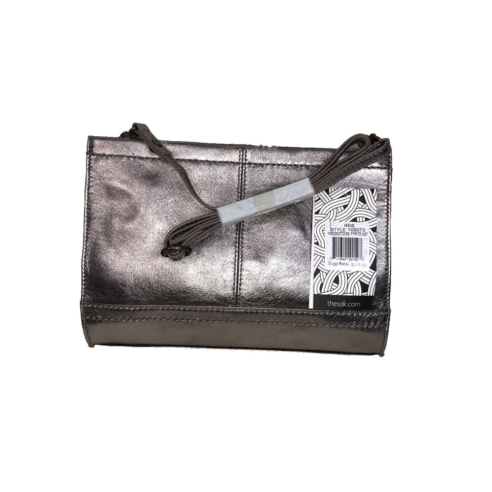 The Sak Iris Crossbody Bag SILVER COLOR MEDIUM B000004